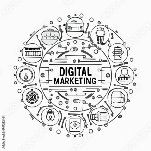 Icons for digital marketing