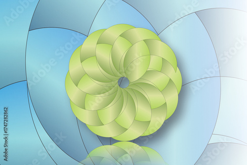 Abstract swirl with pastel gradients and soft lighting effects.