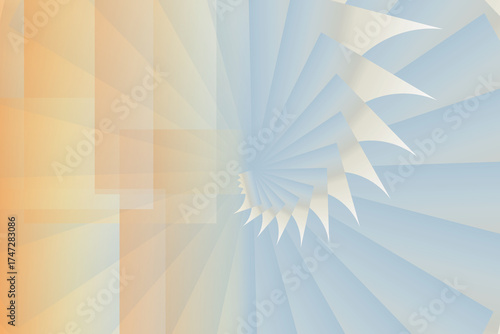 Abstract grid with layered squares and soft lighting transitions.