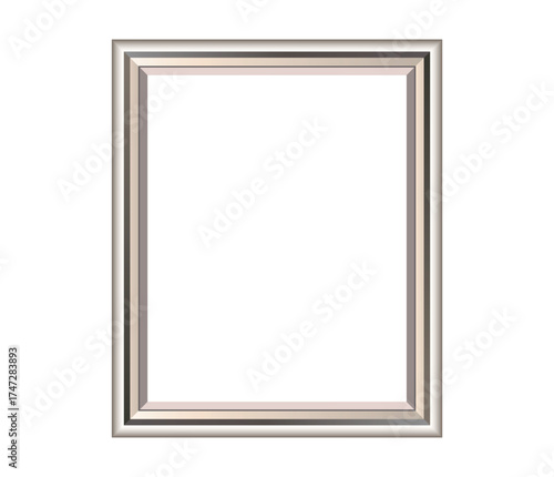 Carved Silver Picture Frame Portrait Orientation Middle Size