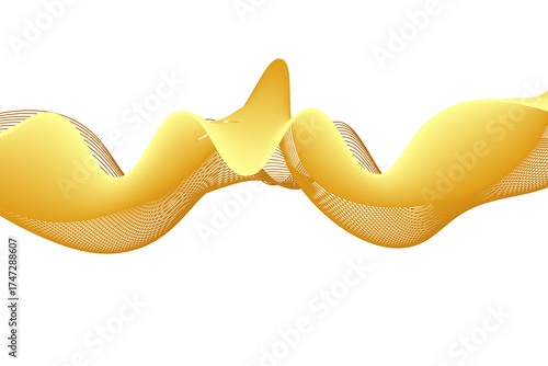 waves graphic design element isolated on transparent background