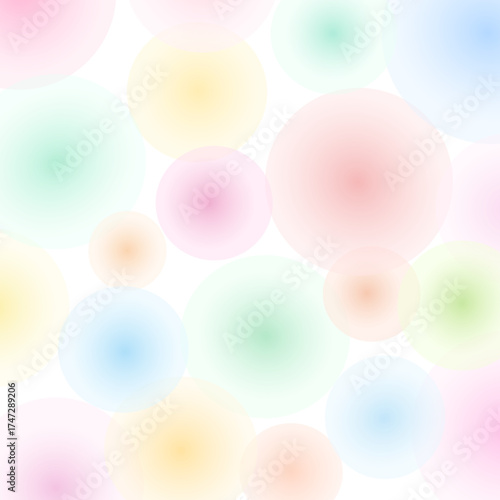 Spring Pastel Polka Dot Pattern Background (SVG)