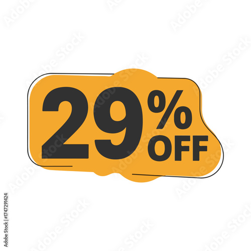 Discount Sale Banner Showing 29 Off Promotion for Special Savings