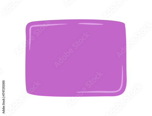 Fluid hand drawn quote bubble shape forms a bold message and rectangle speech textbox. Abstract blob element with soft color background brings a modern feel to conversation and creative graphic