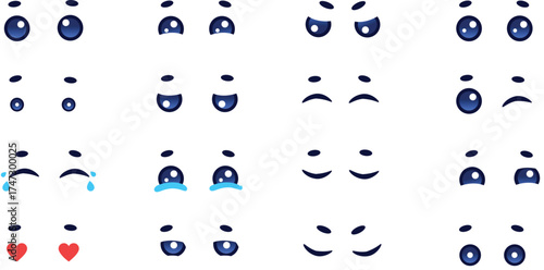 Expressive Eye Illustration Pack for Emoji and Character Design Projects
