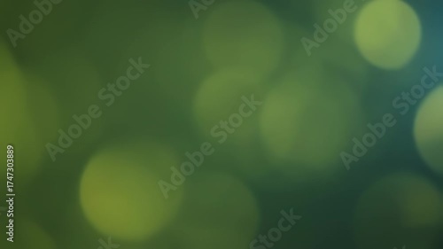 Blurred green bokeh background