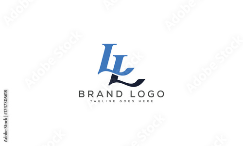 letter LL logo design vector template design for brand.