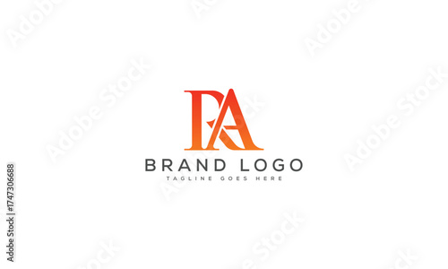 letter RA logo design vector template design for brand.