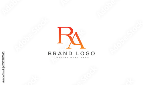 letter RA logo design vector template design for brand.