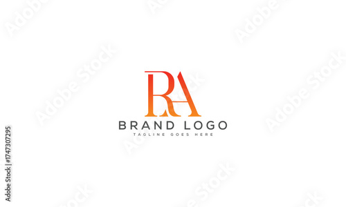 letter RA logo design vector template design for brand.