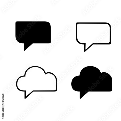 speech bubbles vector illustration