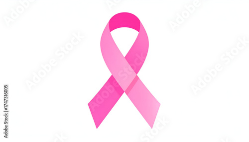 Pink Ribbon Symbol for Breast Cancer Awareness and Support.
