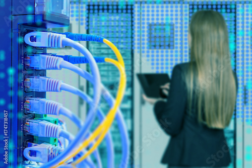 Network cables connected to...