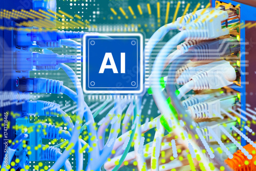 AI technology concept with ...