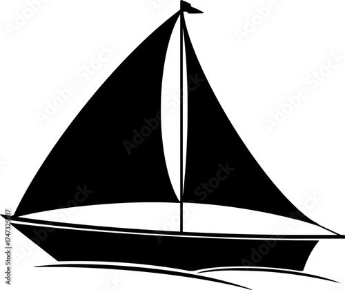 Simple Sailboat Vector