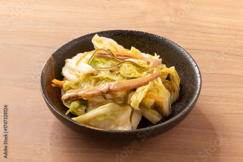 松前白菜漬け（するめいか　昆布）
