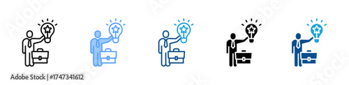 Startup & Entrepreneur  icon sheet multiple style collection