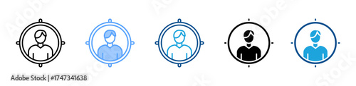 Customer Persona icon sheet multiple style collection
