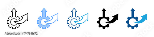 Development icon sheet multiple style collection
