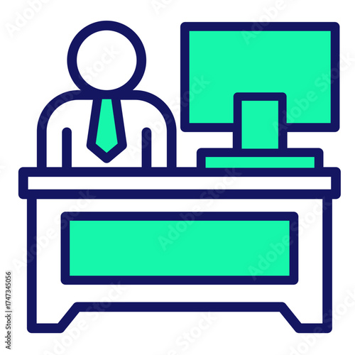 Office Work  Icon Element For Design