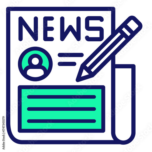 Recruitment News  Icon Element For Design