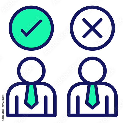 Candidate Evaluation  Icon Element For Design