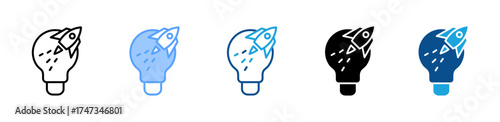Startup icon sheet multiple style collection
