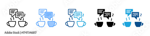 Coffee Cup icon sheet multiple style collection