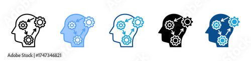 Thinking Process icon sheet multiple style collection