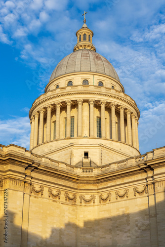 France, Paris. The Pantheon dome.