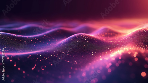 Grandiose Abstract Dot and Line Connections Representing Global Network Technology