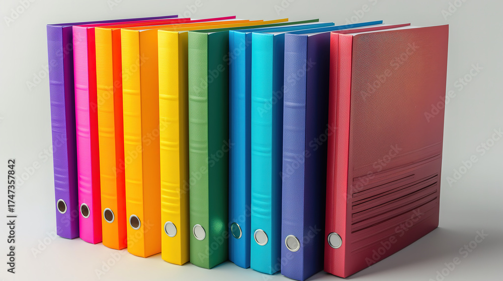 Fototapeta premium Stylish Office Folders for Professional Document Storage