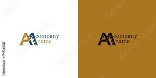 Logo design featuring stylized letters on contrasting backgrounds, showcasing versatility and branding