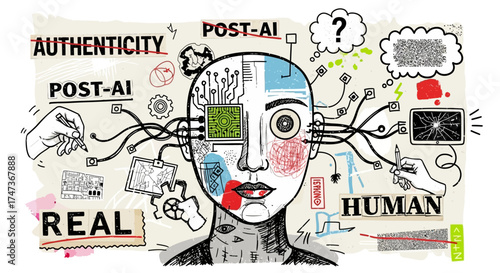 Post-AI Era Exploring Authenticity and the Human Element in a Technological Age