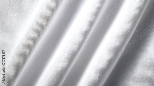 White Fabric Texture Close Up