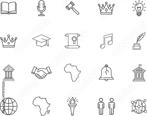 Black History Month and Civil Rights Movement Icons
