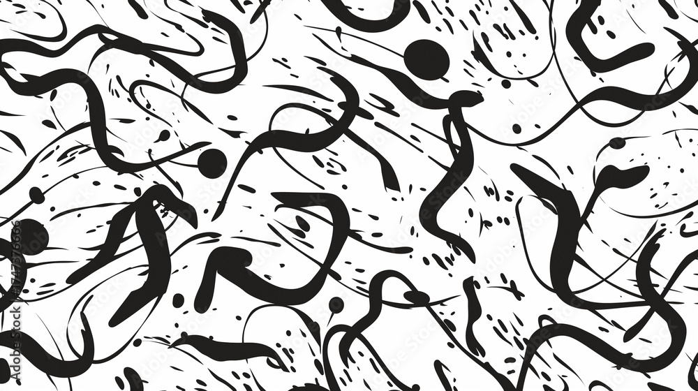 Fototapeta premium Padrão Abstrato de Tinta