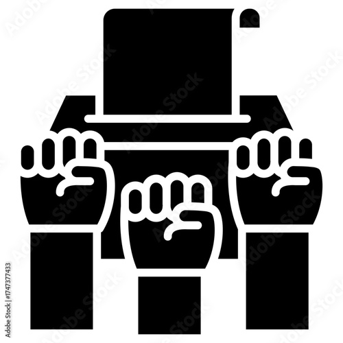 Democracy System glyph icon