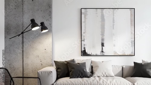 Wallpaper Mural Modern Living Room Interior with Minimalist Design Torontodigital.ca