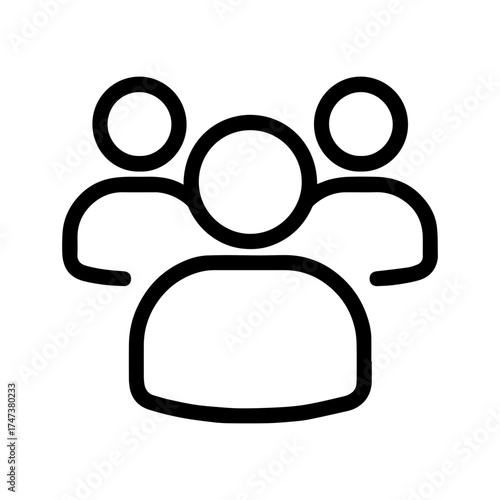 Group chat attendees icon with transparent background for wedding event timeline

