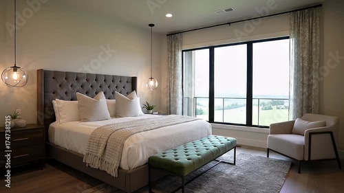 Wallpaper Mural Serene Master Bedroom with View Torontodigital.ca