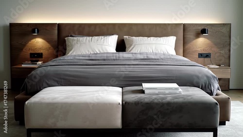 Wallpaper Mural Cozy and Modern Bedroom Interior Design Torontodigital.ca