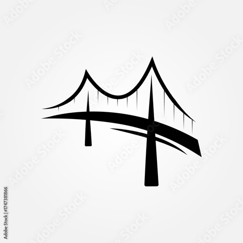 bridge icon symbol illustration vector eps10 logo template design pattern seamless bright minimal design flat design realistic style simple design modern design