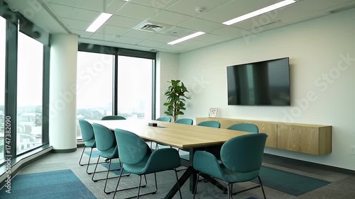 Wallpaper Mural Bright Modern Conference Room Torontodigital.ca