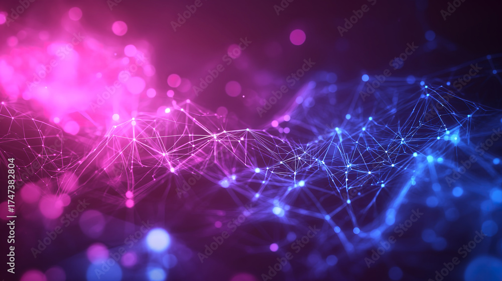 Obraz premium Glorious Minimalistic Wireframe Background Featuring Plexus Connections