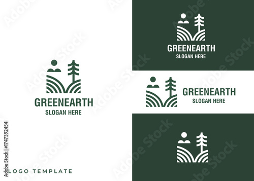 Minimalist Nature Logo Design – Minimalist Environmental Concept