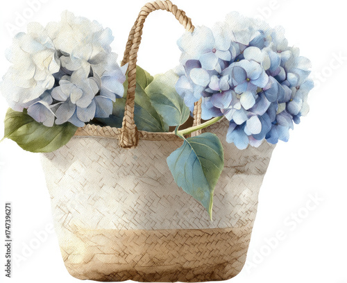bouquet of flowers in a basket