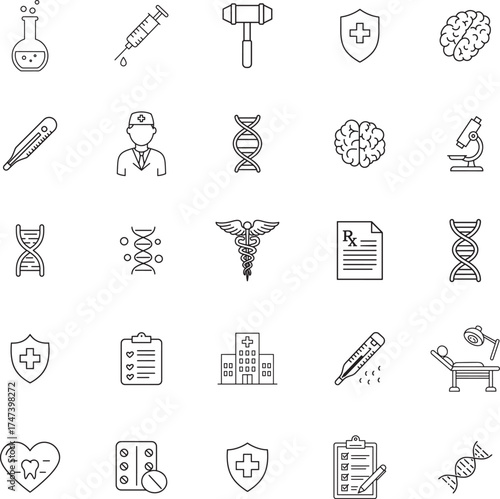 Doctor and Clinical Specialties Vector Icons