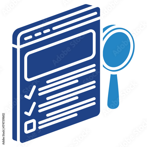 Business Survey Mini Illustration Isometric Icon. Use For Modern Concept, Print, Ui, Ux Kit, Web And App Development. Vector Related To Market, Business, Finace