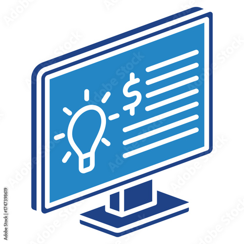 Concept Idea Mini Illustration Isometric Icon. Use For Modern Concept, Print, Ui, Ux Kit, Web And App Development. Vector Related To Market, Business, Finace